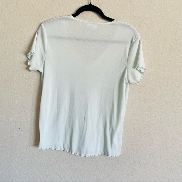 The Vermont Country Store woman’s 2 piece mint pajamas size M soft stretchy airy - Picture 6 of 8